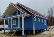 Фото со стройплощадок - Каркасный дом 8х10 м.