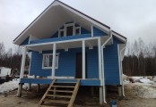 Фото со стройплощадок - Каркасный дом 8х10 м.