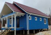 Фото со стройплощадок - Каркасный дом 8х10 м.