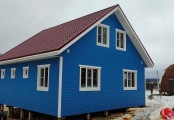 Фото со стройплощадок - Каркасный дом 8х10 м.