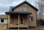 Фото со стройплощадок - Каркасный дом 7х11 м.
