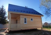 Фото со стройплощадок - Каркасный дом 8х8 м.