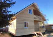 Фото со стройплощадок - Каркасный дом 8х8 м.