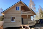 Фото со стройплощадок - Каркасный дом 8х8 м.