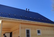 Фото со стройплощадок - Каркасный дом 8х8 м.
