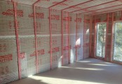 Фото со стройплощадок - Каркасный дом 9х12 м.