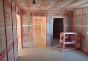 Фото со стройплощадок - Каркасный дом 9х12 м.