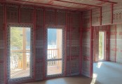 Фото со стройплощадок - Каркасный дом 9х12 м.