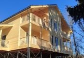 Фото со стройплощадок - Каркасный дом 9х12 м.
