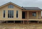 Фото со стройплощадок - Каркасный дом 10х12 м.