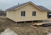 Фото со стройплощадок - Каркасный дом 10х12 м.