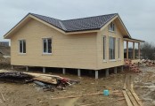 Фото со стройплощадок - Каркасный дом 10х12 м.