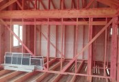 Фото со стройплощадок - Каркасный дом 10х12 м.