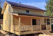 Фото со стройплощадок - Каркасный дом 8х9,5 м.