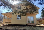 Фото со стройплощадок - Каркасный дом 8х9,5 м.
