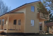 Фото со стройплощадок - Каркасный дом 8х9,5 м.
