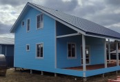 Фото со стройплощадок - Каркасный дом 11х10 м.