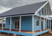 Фото со стройплощадок - Каркасный дом 11х10 м.