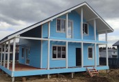Фото со стройплощадок - Каркасный дом 11х10 м.