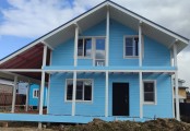 Фото со стройплощадок - Каркасный дом 11х10 м.