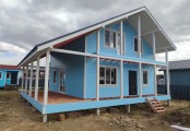Фото со стройплощадок - Каркасный дом 11х10 м.