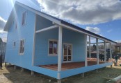 Фото со стройплощадок - Каркасный дом 11х10 м.