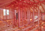 Фото со стройплощадок - Каркасный дом 11х10 м.