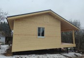 Фото со стройплощадок - Каркасный дом 9х9,4 м.