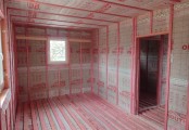 Фото со стройплощадок - Каркасный дом 9х9,4 м.