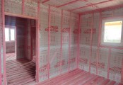 Фото со стройплощадок - Каркасный дом 9х9,4 м.