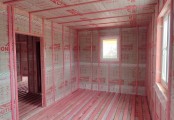 Фото со стройплощадок - Каркасный дом 9х9,4 м.