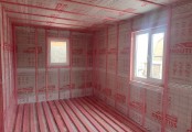 Фото со стройплощадок - Каркасный дом 9х9,4 м.