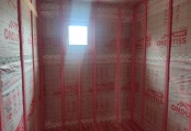 Фото со стройплощадок - Каркасный дом 9х9,4 м.