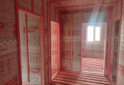 Фото со стройплощадок - Каркасный дом 9х9,4 м.