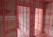Фото со стройплощадок - Каркасный дом 9х9,4 м.