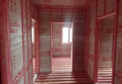 Фото со стройплощадок - Каркасный дом 9х9,4 м.