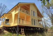 Фото со стройплощадок - Каркасный дом 9х13 м.