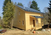 Фото со стройплощадок - Каркасный дом 9х13 м.