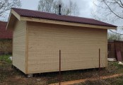Фото со стройплощадок - Каркасный дом 4х6 м.