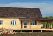 Фото со стройплощадок - Каркасный дом 7,6х11,7 м.