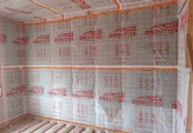 Фото со стройплощадок - Каркасный дом 7,6х11,7 м.