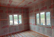 Фото со стройплощадок - Каркасный дом 7,6х11,7 м.