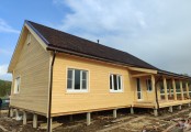 Фото со стройплощадок - Каркасный дом 7,6х11,7 м.