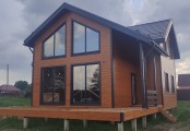 Фото со стройплощадок - Каркасный дом 9,5х13 м.