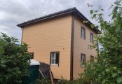 Фото со стройплощадок - Каркасный дом 7,5х7,5 м.
