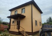 Фото со стройплощадок - Каркасный дом 7,5х7,5 м.