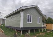 Фото со стройплощадок - Дом из бруса 9х10 м.