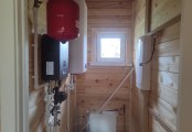 Фото со стройплощадок - Дом из бруса 9х10 м.