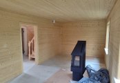 Фото со стройплощадок - Каркасный дом 7,5х7,5 м.
