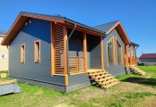 Фото со стройплощадок - Каркасный дом 8,5х13 м.